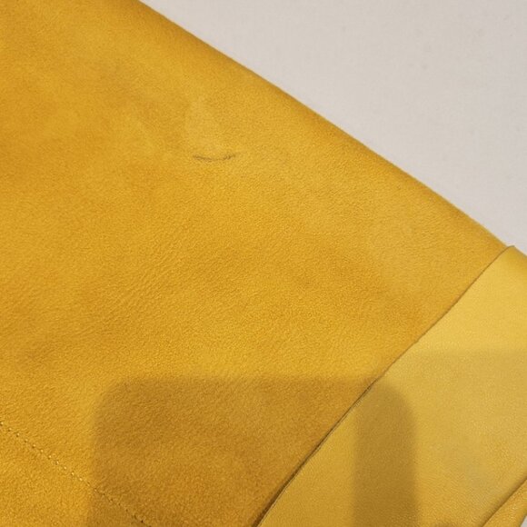 Dusan Mustard Yellow Suede Jacket.  Size M. - Picture 9 of 10